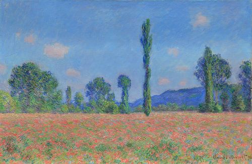 Klaprozen veld, Claude Monet