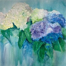 Hortensia en bleu sur Jack Schoneveld