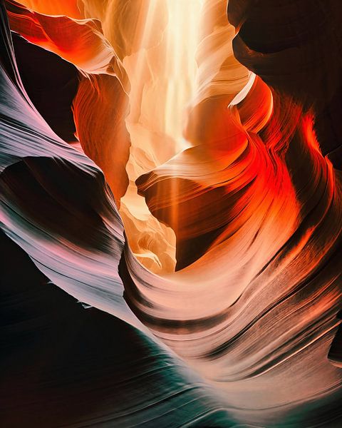 Im roten Canyon von fernlichtsicht