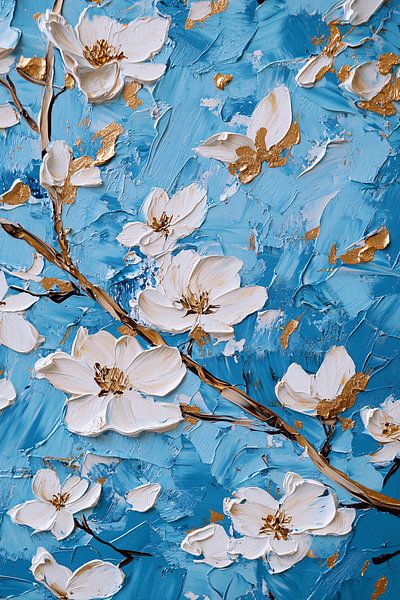 Fleurs avec accents dorés par Art & Soul Creations