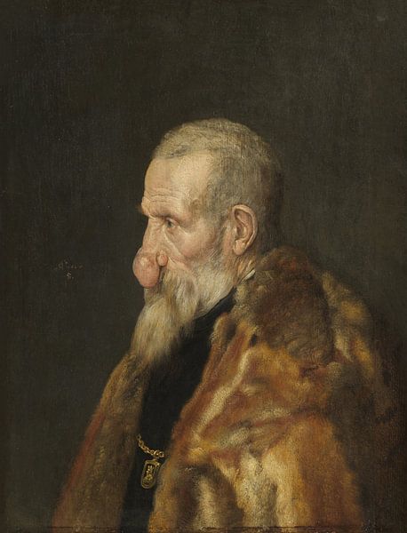 Un homme avec une excroissance sur le nez, Monogrammist I.S. par Des maîtres magistraux