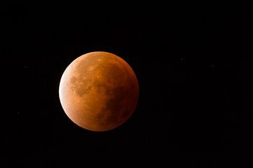 Lunar Eclipse, Red supermoon, Blood moon, 28th September 2015 van wunderbare Erde