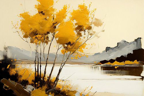 Landschap aan het water