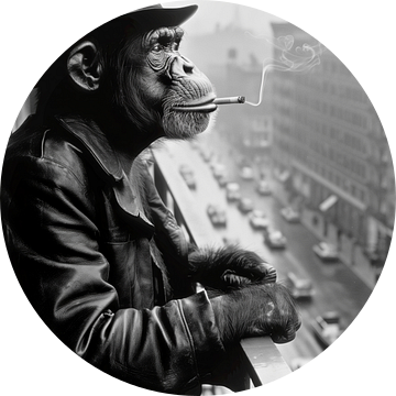 Chimpansee Urban Jungle van Preet Lambon