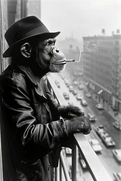 Chimpanzee Urban Jungle by Preet Lambon