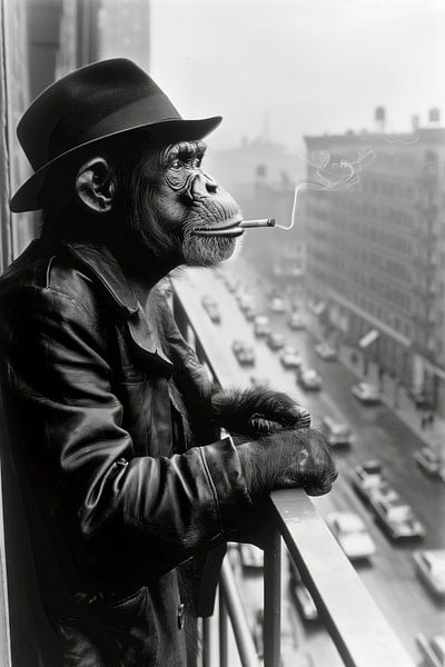 Chimpanzé Jungle urbaine par Preet Lambon