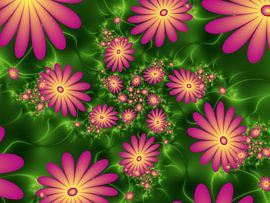 Leuchtende Blumenfantasie von gabiw Art