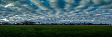 panorama avond van Frank Ketelaar