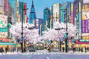 picturesque Japan cityscape