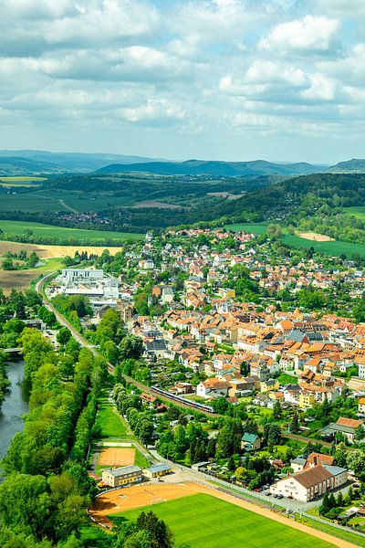 Summer hiking tour through the Saale valley to the beautiful Leuchtenburg castle near Kahla - Thuringia - Germany by Oliver Hlavaty