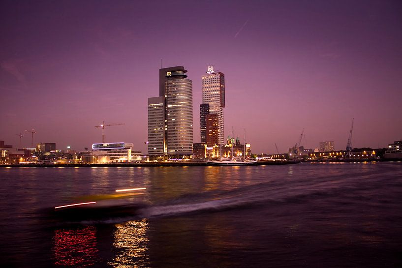 Rotterdam by Night 2008 van Claire Droppert