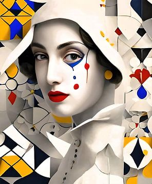Pierrot with a tear by Gert-Jan Siesling