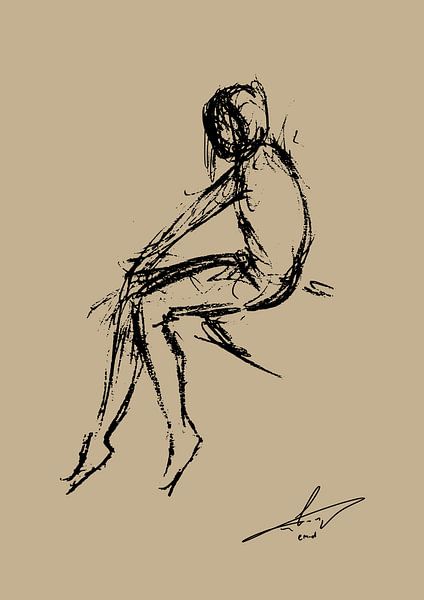 Sitting on the edge of the abyss by Emiel de Lange