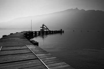 The pontoon of the lake by celine bg