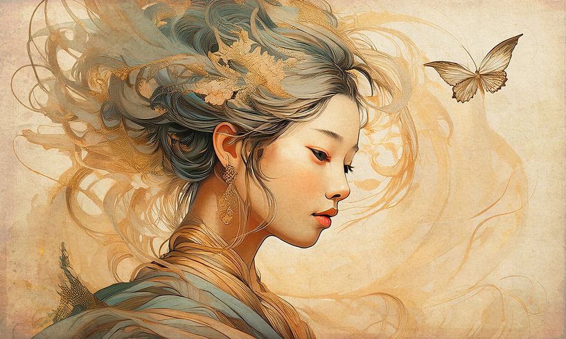 Butterfly Girl 04 van Fernando Vieira
