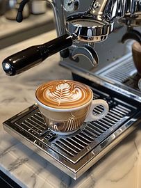 eine Tasse Kaffee oder Cappuccino trinken von Egon Zitter