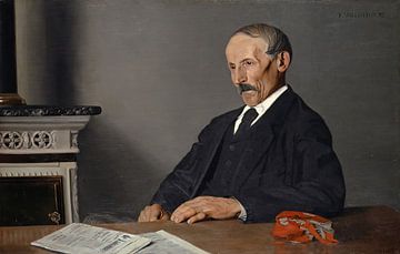 Félix Vallotton - De oude huisbewaarder (1893) van Peter Balan