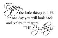 Appréciez les petites choses - Blanc