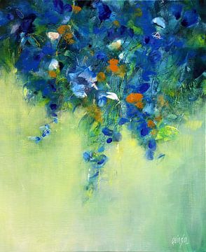 Blue flowers by Marianne Quinzin
