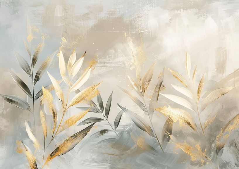 Golden Leaves by Flower Studio