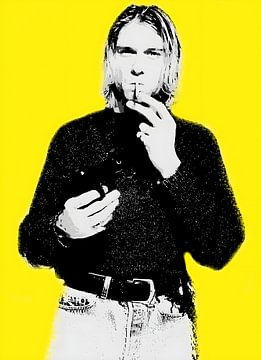 Kurt Cobain - Nirvana sur Random Art