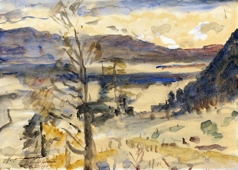 Landschaft Walchensee, LOVIS CORINTH, 1922 von Atelier Liesjes