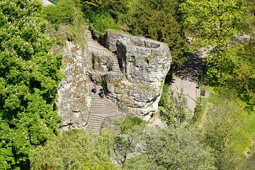 Petrusse Valley Fortress Remains, Luxembourg, Europe