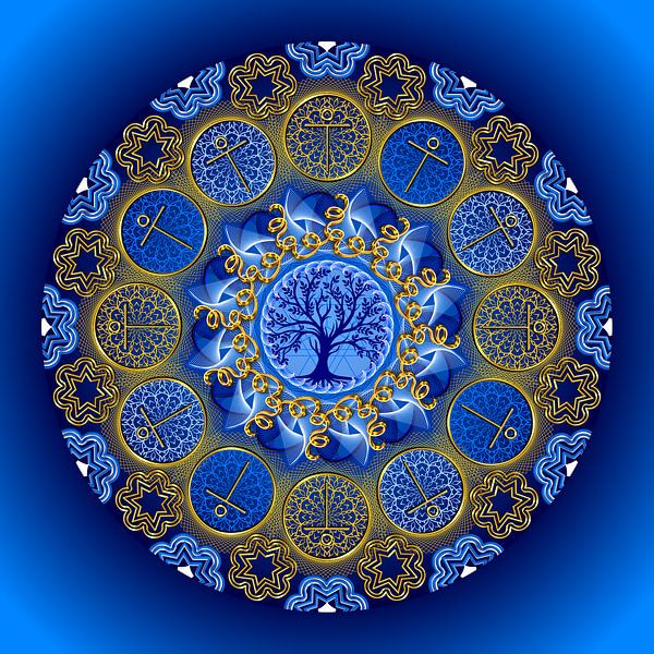 Crystal Mandala-Love of God envelops you-MELEK METATRON by SHANA-Lichtpionier