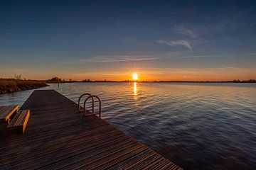 Sunset at the Schildmeer by P Kuipers