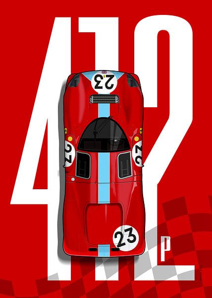 Ferrari 412P Top Tribute by Theodor Decker