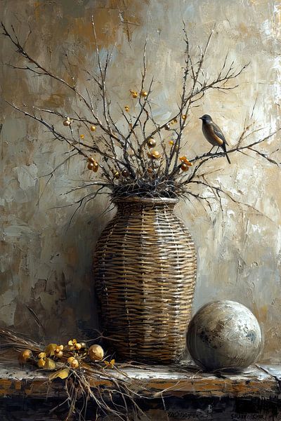 Japandi Nature still life by Art Whims