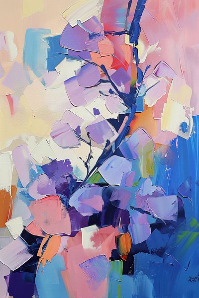 Art abstrait des fleurs par Peinture Abstraite