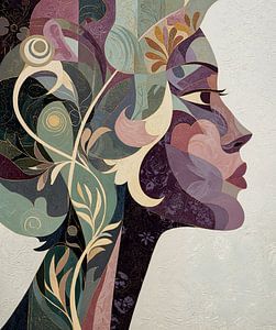 Vrouw Met Bloemen | Elegante Vrouw Met Bloemen
