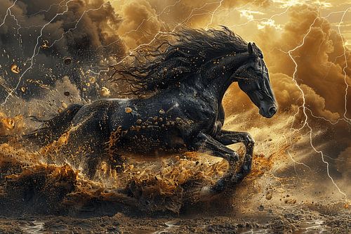 Kracht van onweer - dynamische kracht in kunst voor liefhebbers van natuurverschijnselen
