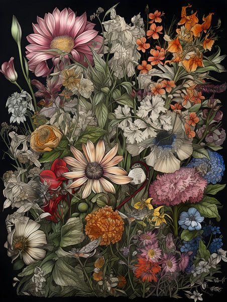 A bouquet of wild, beautiful plants by Felix Wiesner