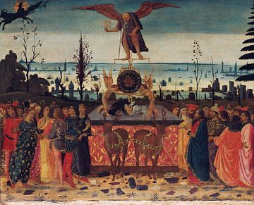 Jacopo del Sellaio, Triumph of Time, 1485-90, 1 of 3 triumphal works