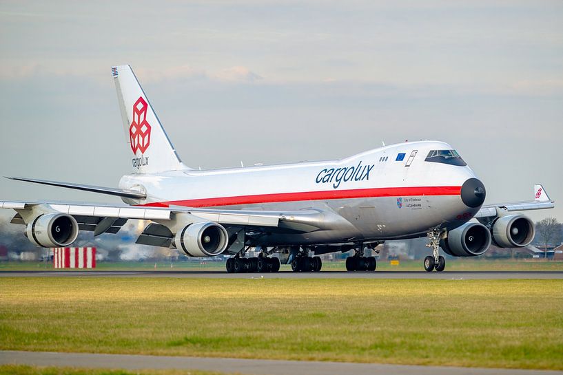 cargolux retro 747 on polder runway schiphol by Arthur Bruinen