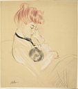 Paul César Helleu - Madame Helleu wiegt Paulette in haar armen (1904-1905) van Peter Balan thumbnail