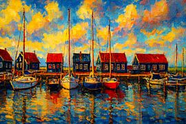 A summer evening in Volendam by Geert Van Baelen