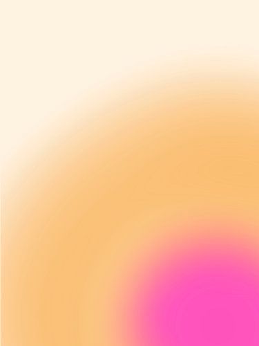 Pink yellow dot abstract gradient artwork van Femke Bender
