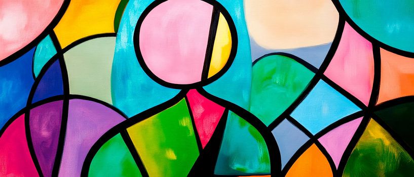 Spel van zielekleuren van Poster Art Shop