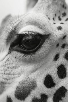 Eye of the Giraffe - Intense Focus by Eva Lee