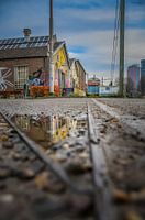 Graffiti en reflecties in de Spoorzone Tilburg