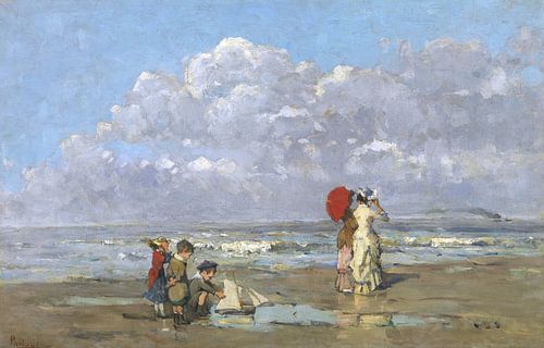 Sur la plage, Périclès Pantazis