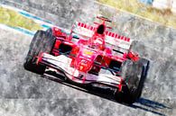 Michael Schumacher, Ferrari, 2006 van Theodor Decker thumbnail