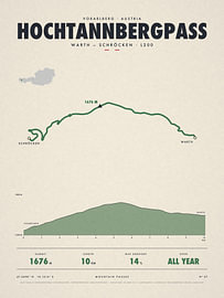 Hochtannbergpass mountain pass map by Sidney van den Boogaard