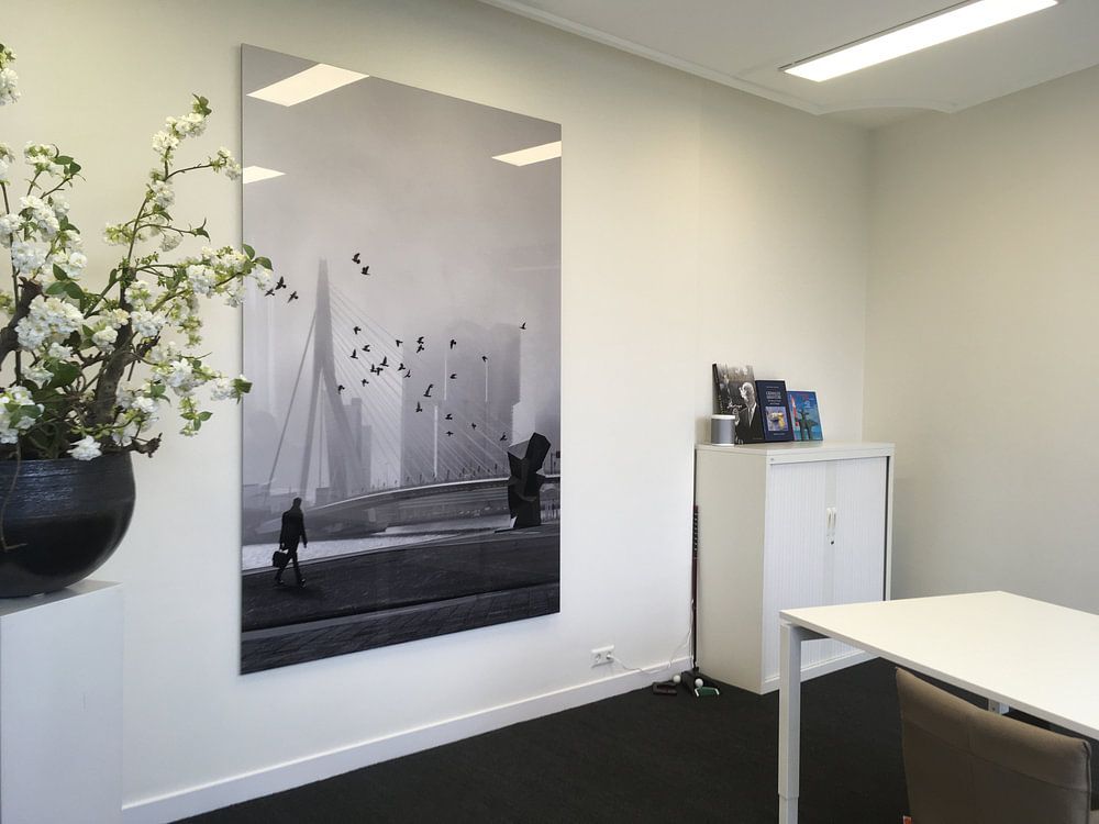 Misty Morning - Erasmusbrücke im Nebel  von Hans Zijffers 