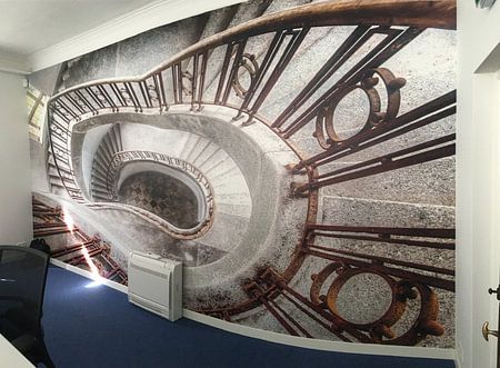 Concrete Abandoned Staircase.