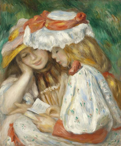 Zwei lesende Mädchen, Pierre-Auguste Renoir von Meisterhafte Meister