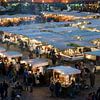 Atmosphärischer Markt Marokko Djeema-el-fna von Keesnan Dogger Fotografie